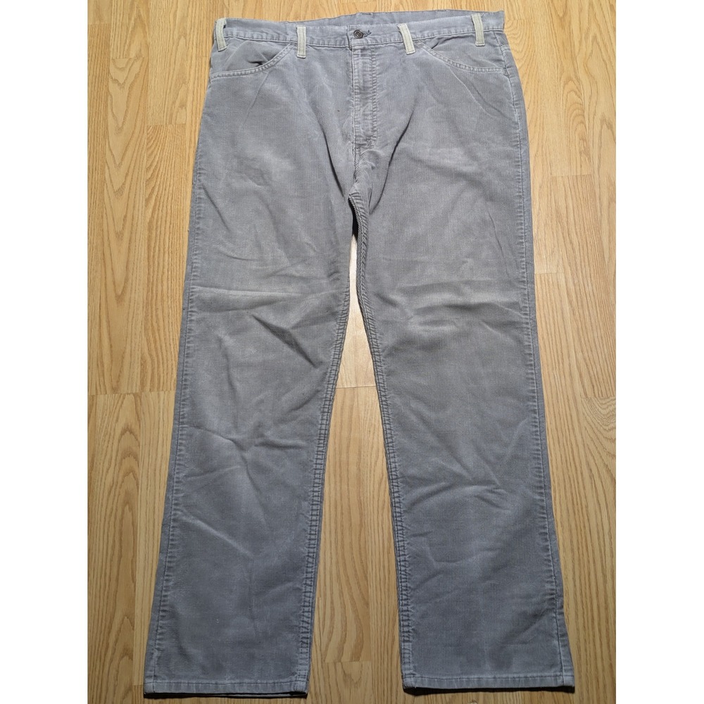 Levi's Mens Vintage Corduroy Straight Leg Pants Grey 38x29